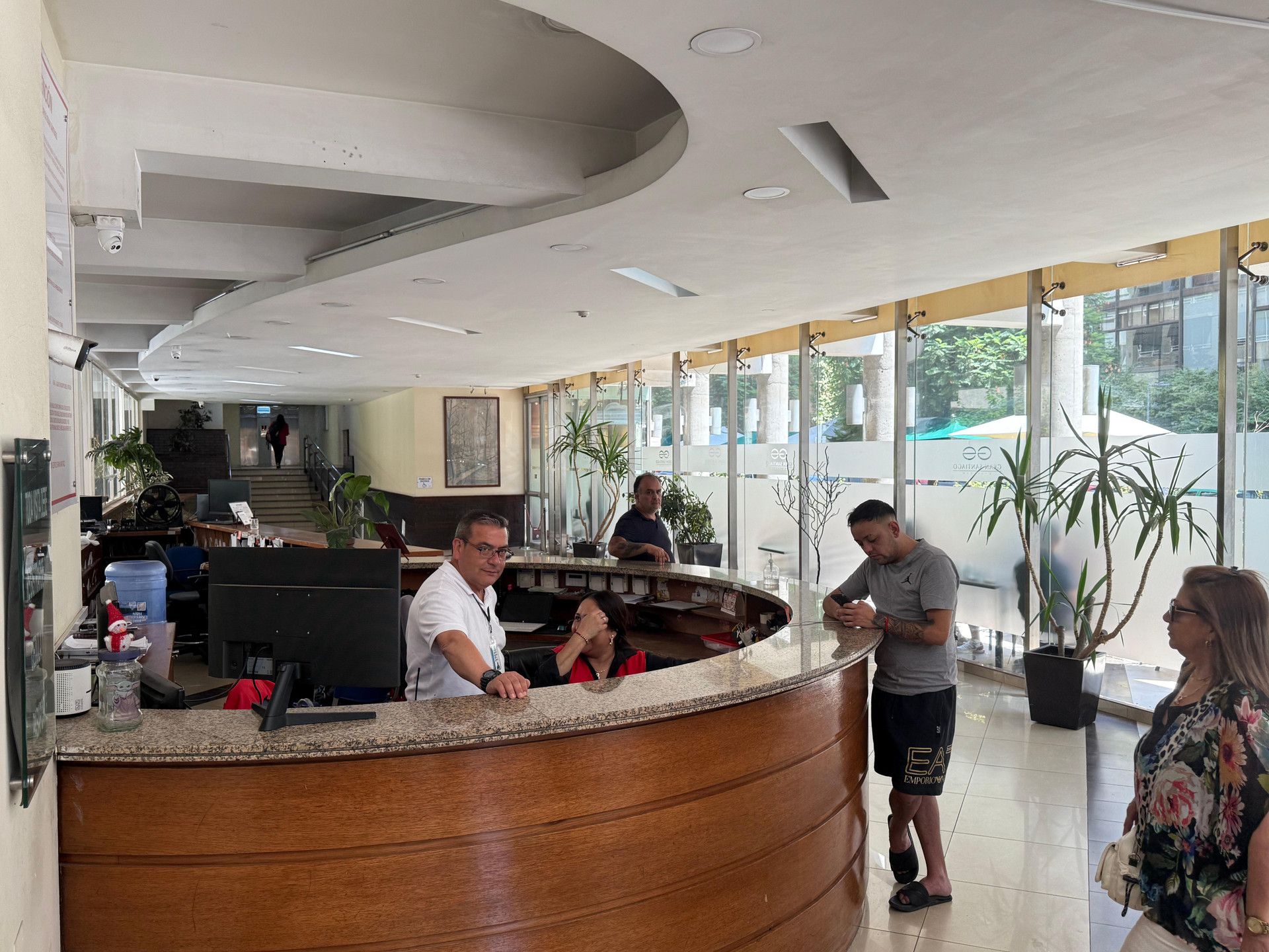 Vista do lobby VR Suite