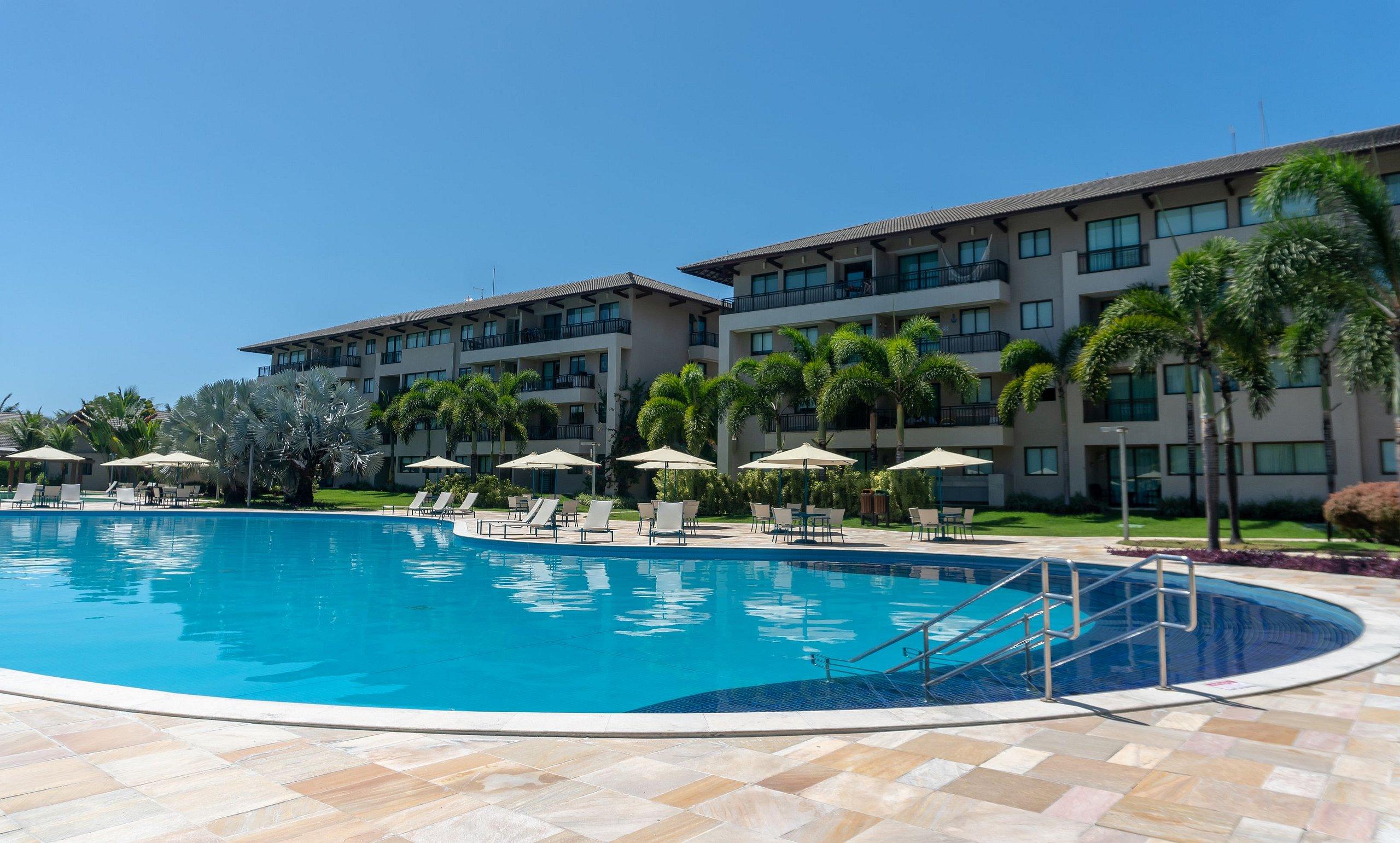 Vista Piscina LC Casas de Praia - Apartamento térreo beira mar