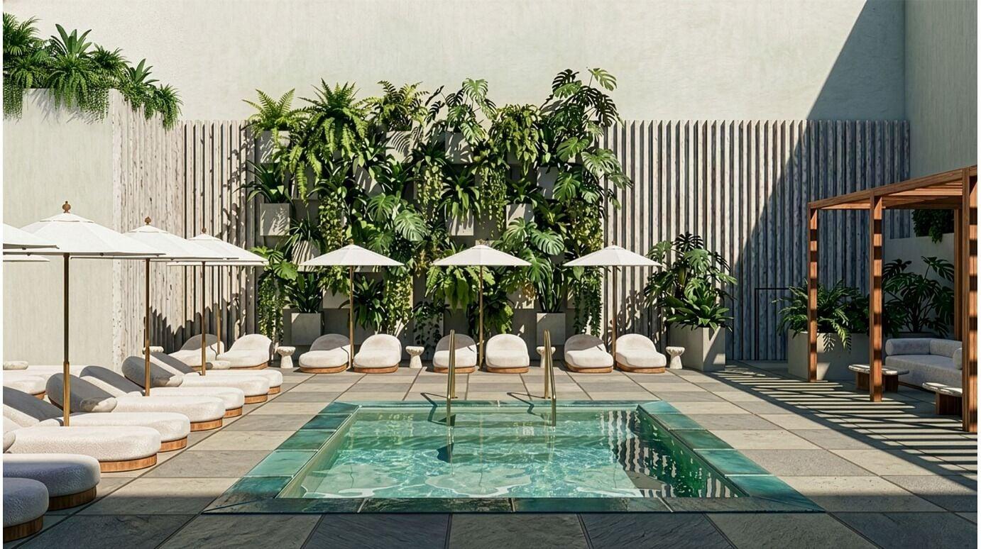 Vista Piscina Hotel Clark