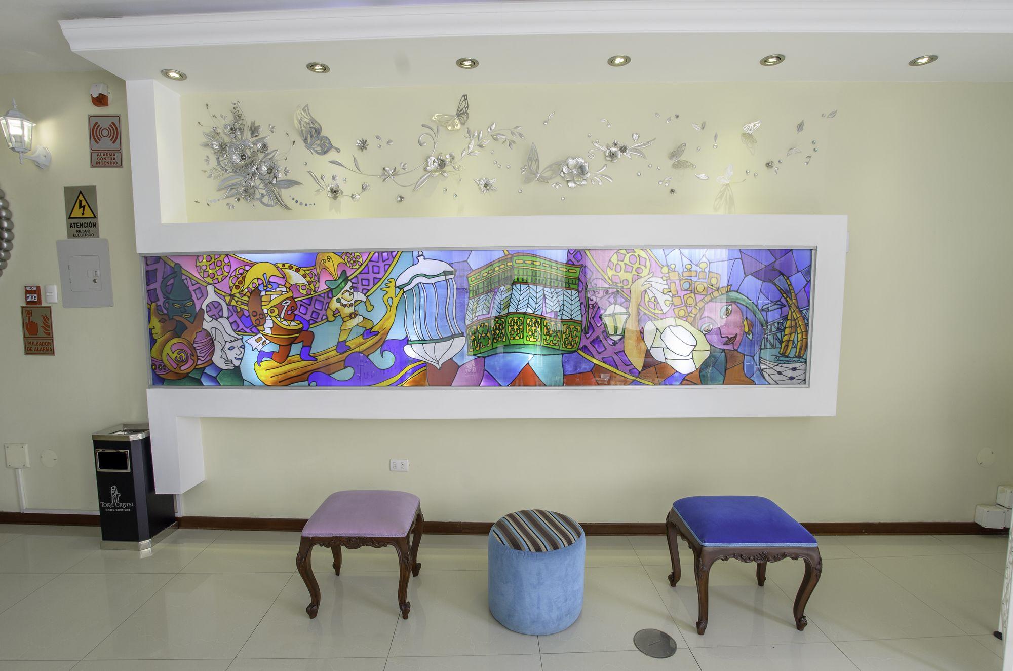 Vista Lobby Torre Cristal Hotel Boutique