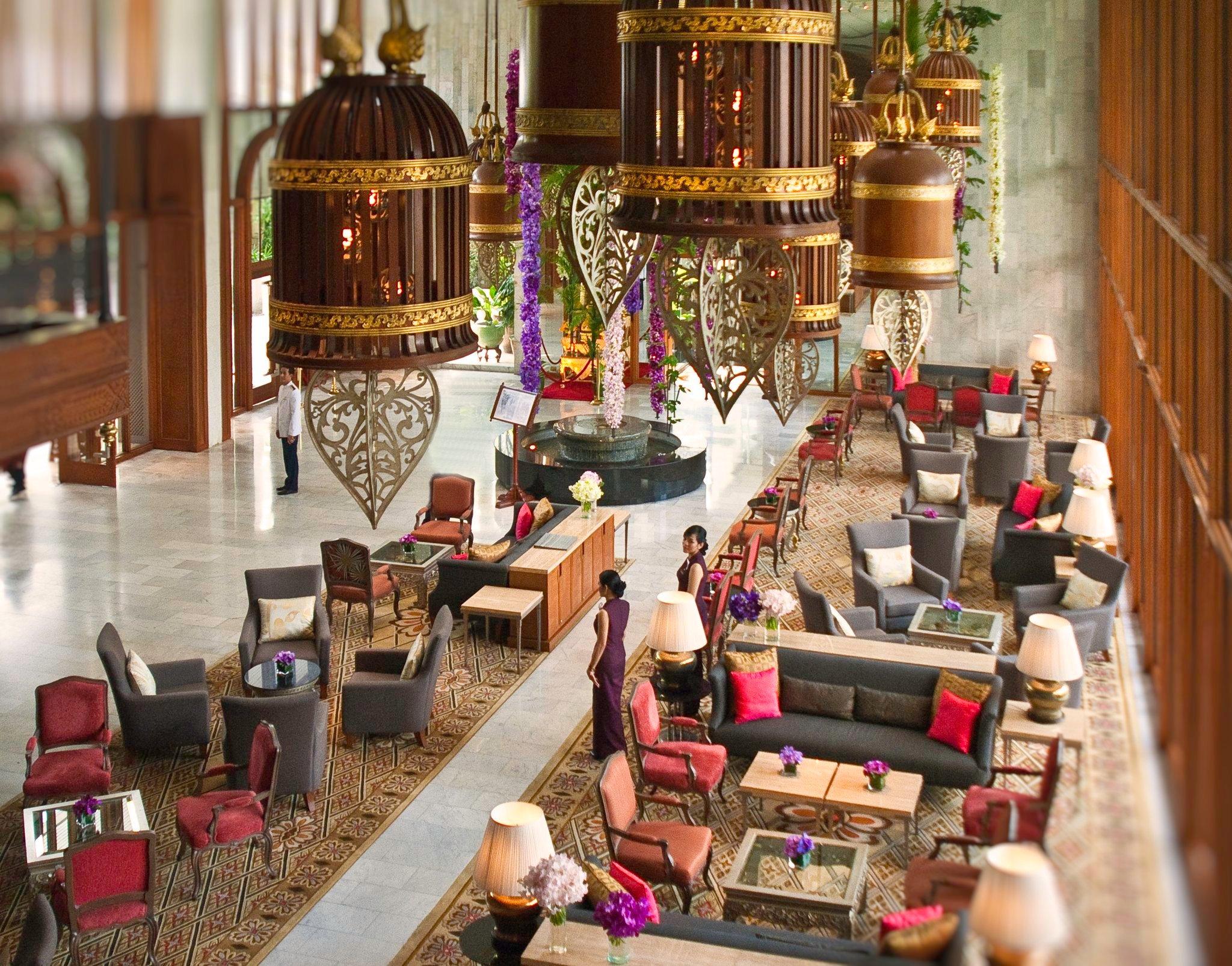Vista do lobby Mandarin Oriental, Bangkok