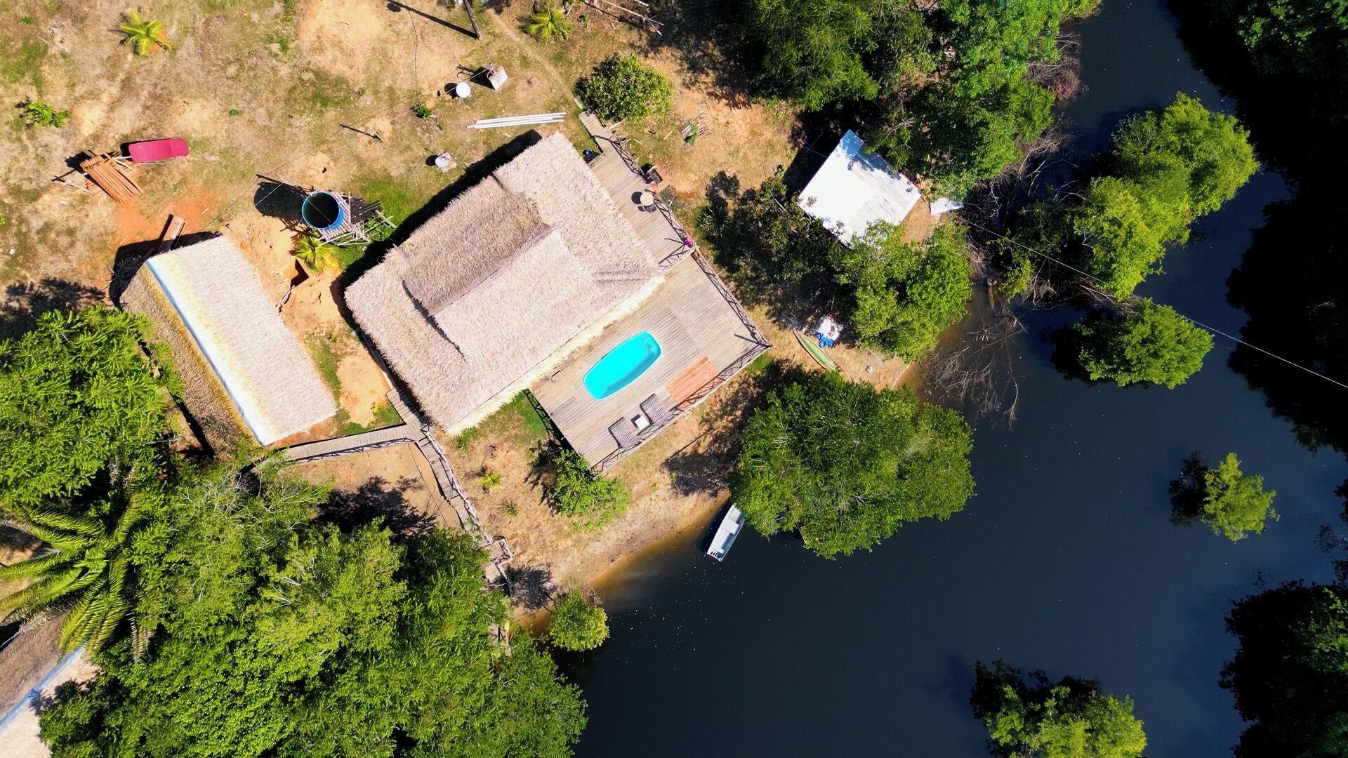 Vista Exterior Pousada Cabana Nativa Paraíso