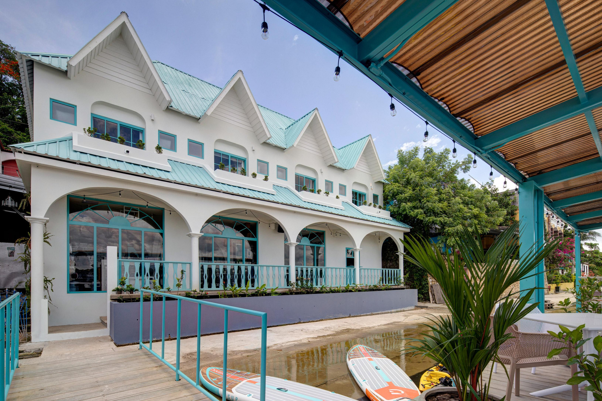 Vista Lobby Adra Hostel Peten