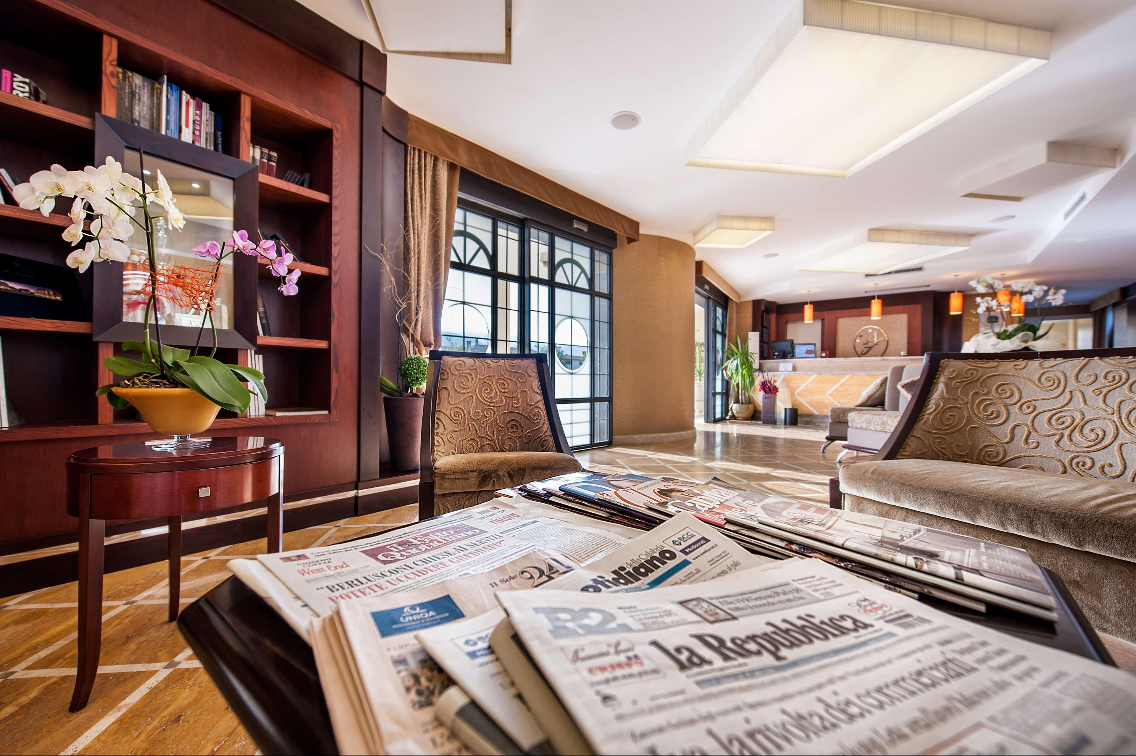 Vista Lobby Best Western Premier Villa Fabiano Palace Hotel