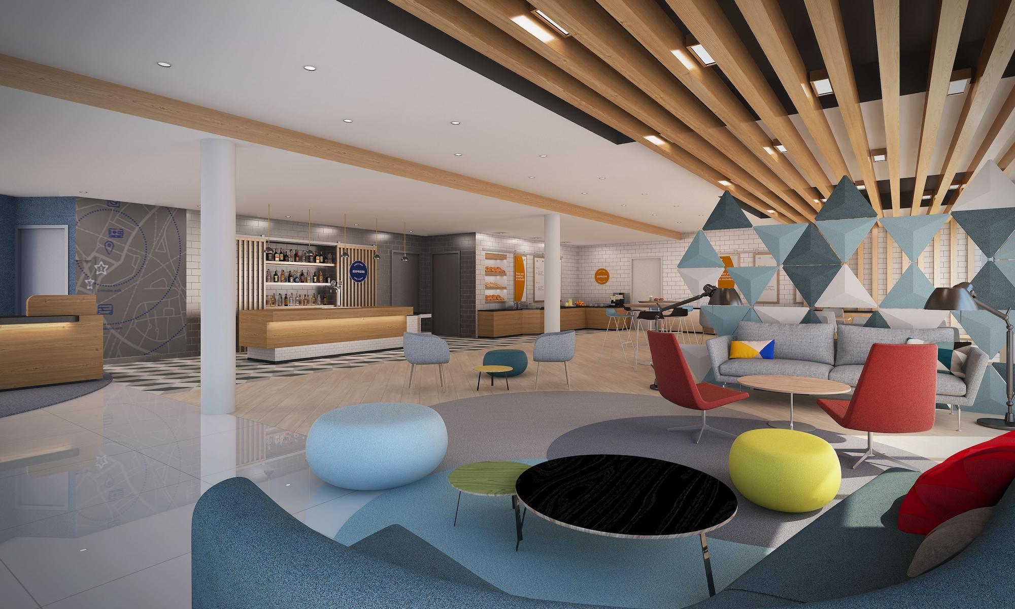 Bar/Salón Holiday Inn Express Rouen Centre - Rive Gauche by IHG