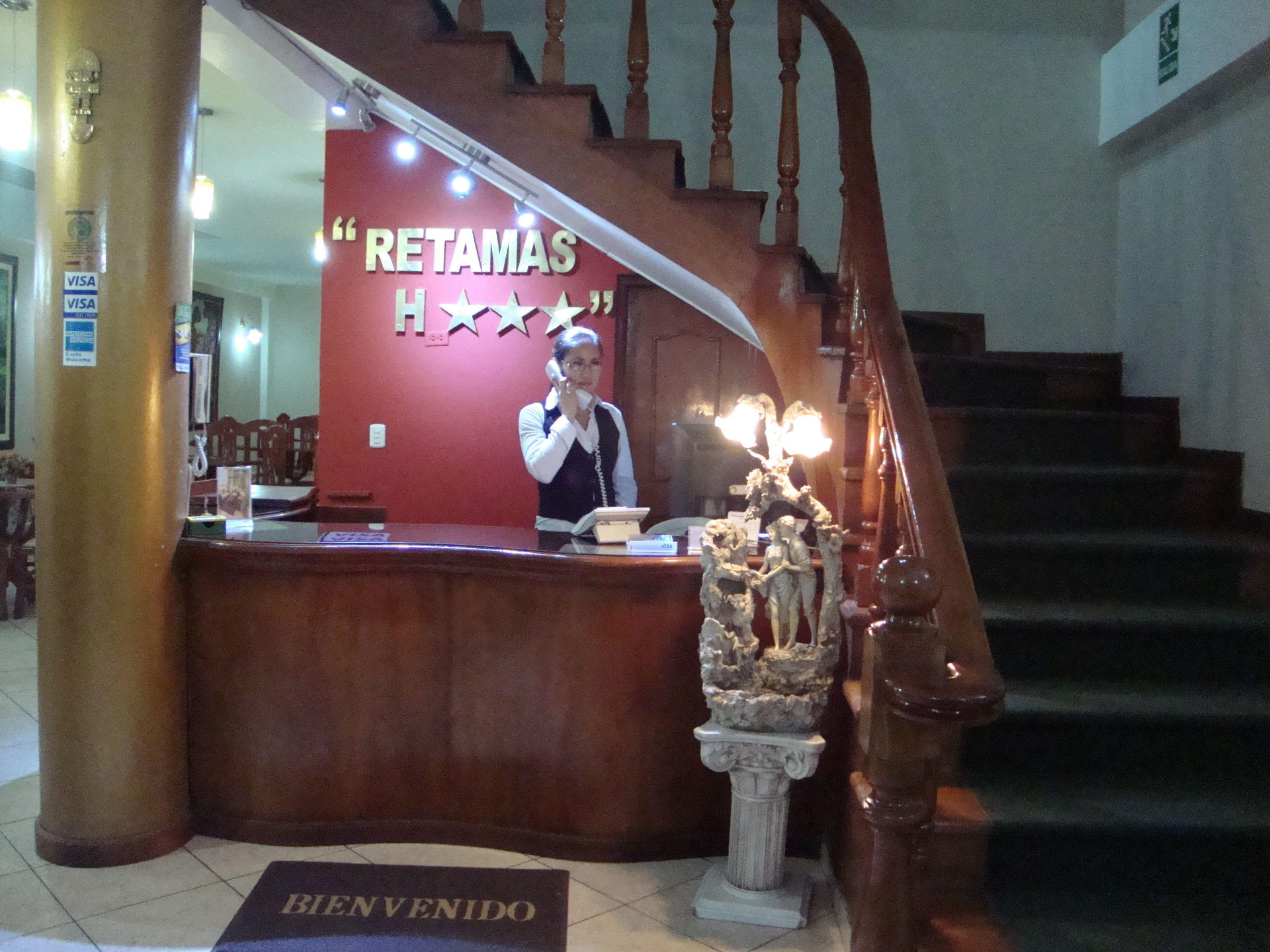 Vista Lobby Retamas Hotel