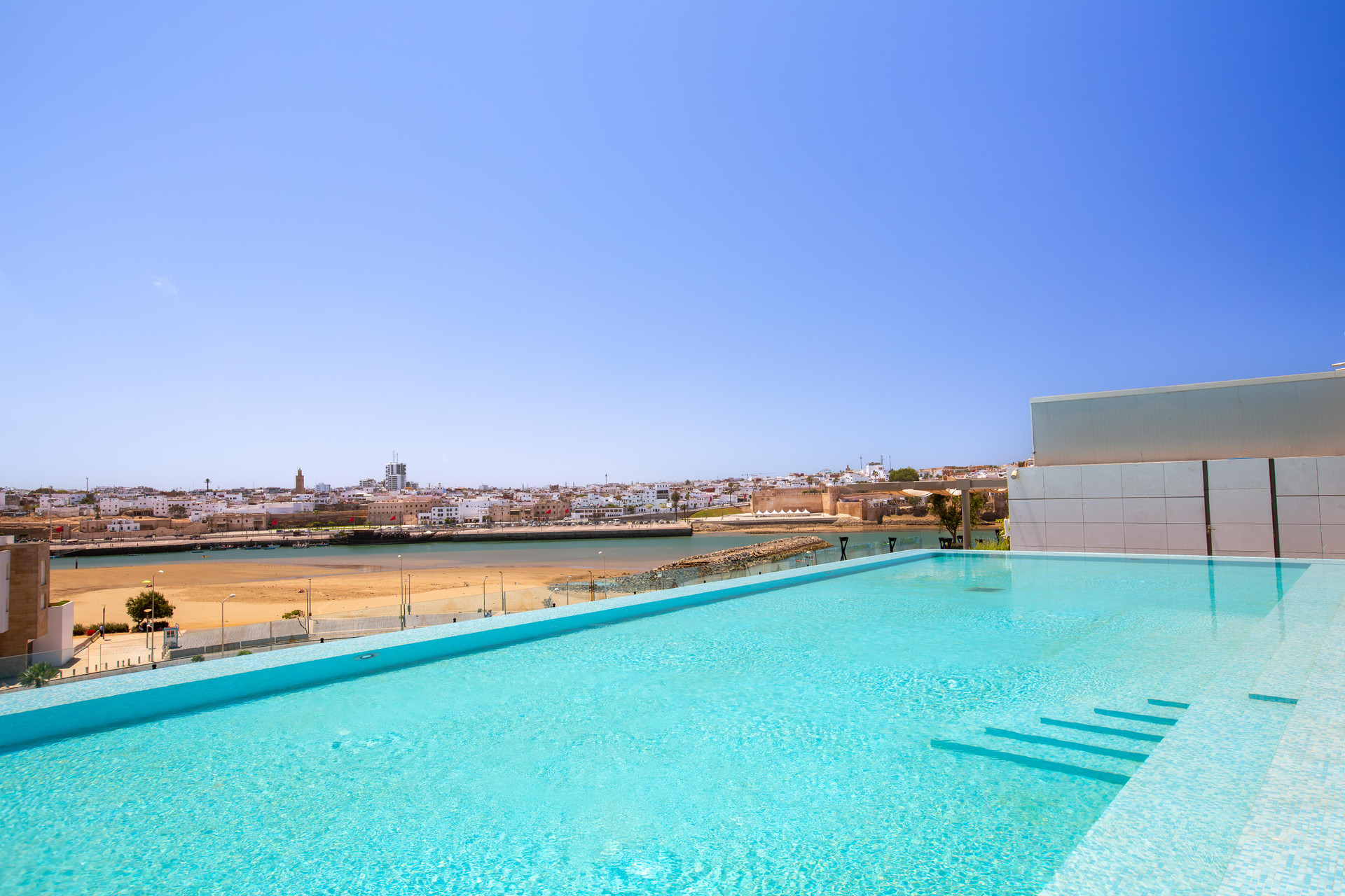 Vista Piscina Fairmont La Marina Rabat Sale Hotel And Residences