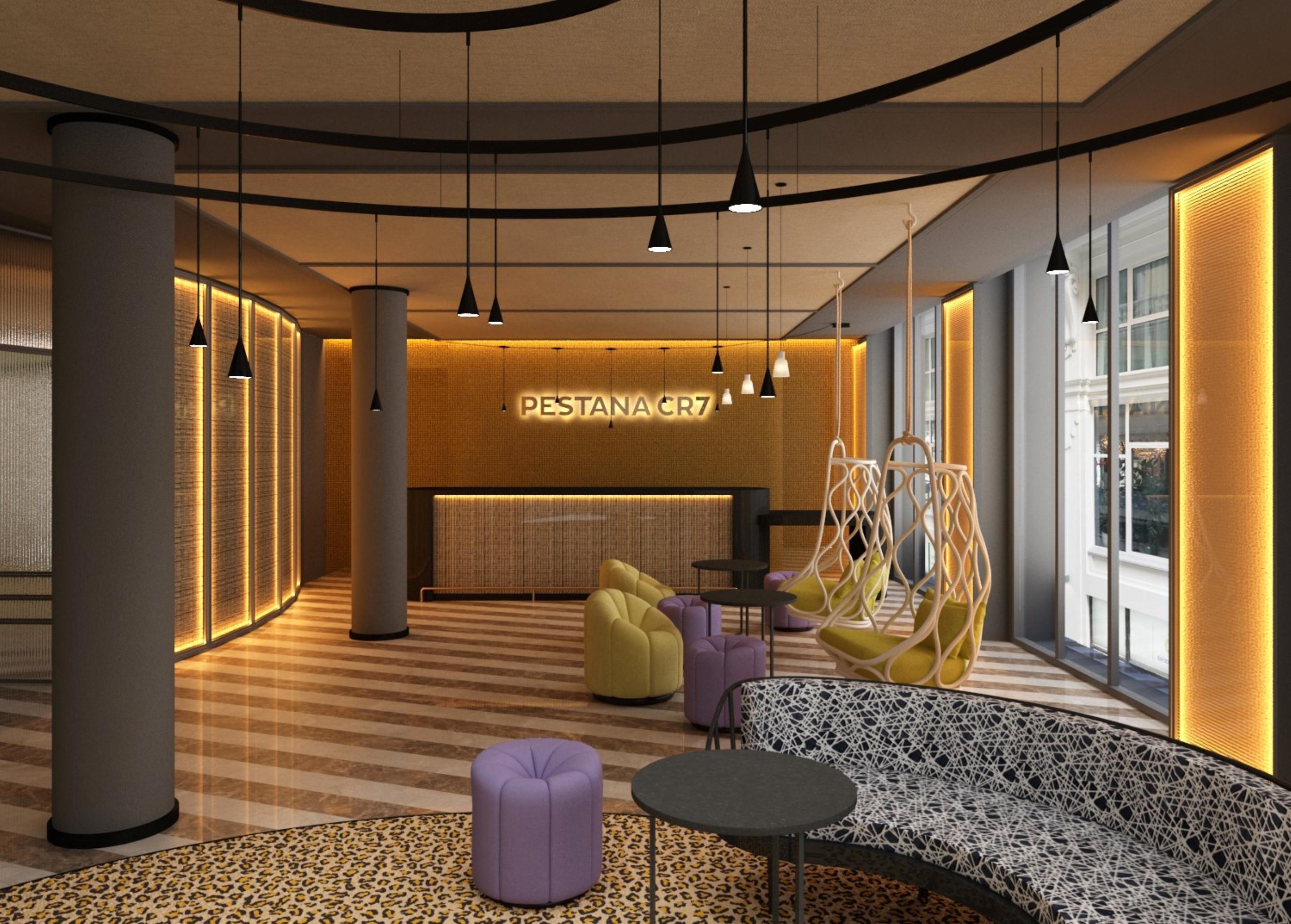 Vista Lobby Pestana CR7 Gran Vía Madrid