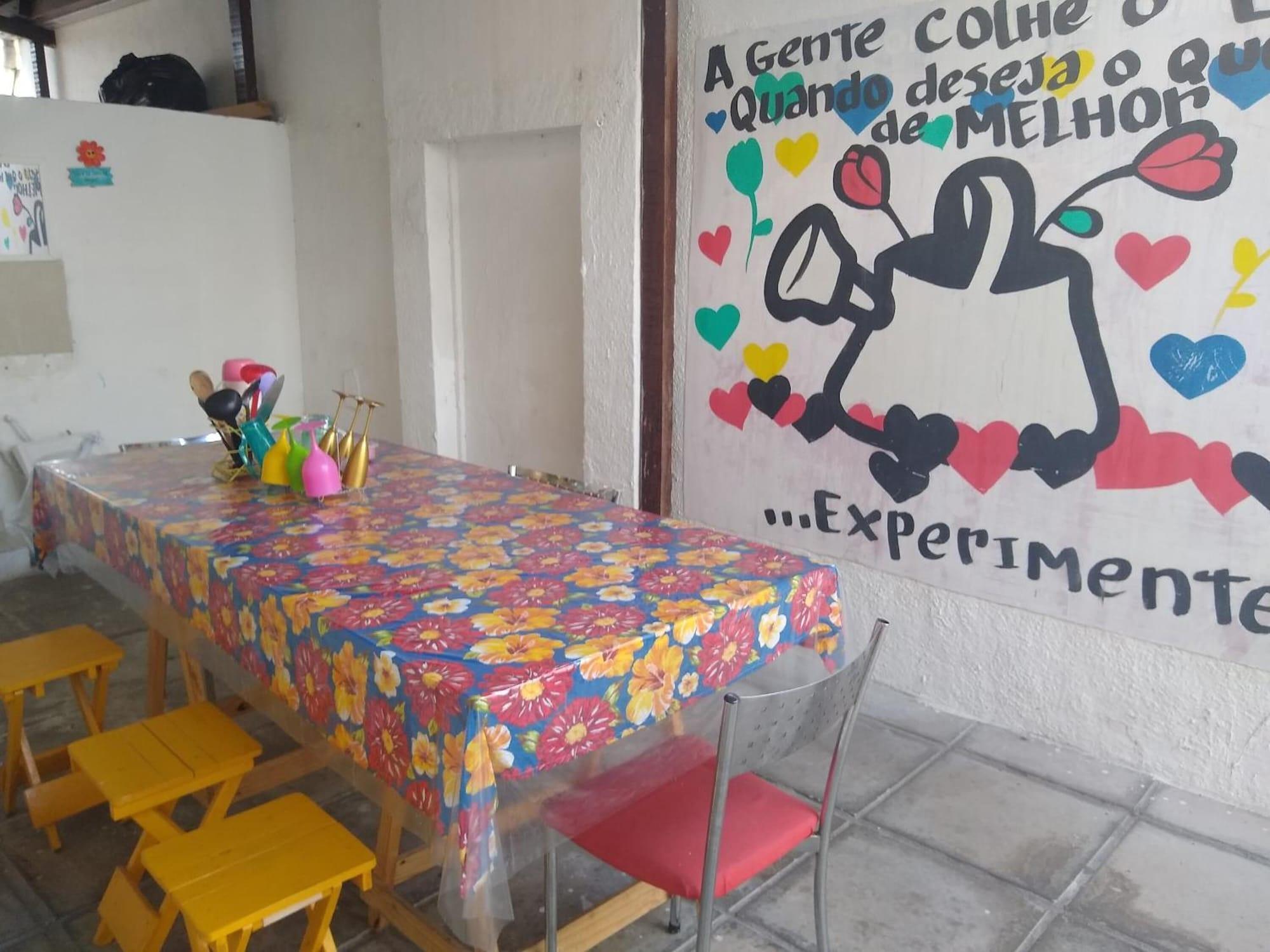 Área de recreação Casa da Esquina Pousada