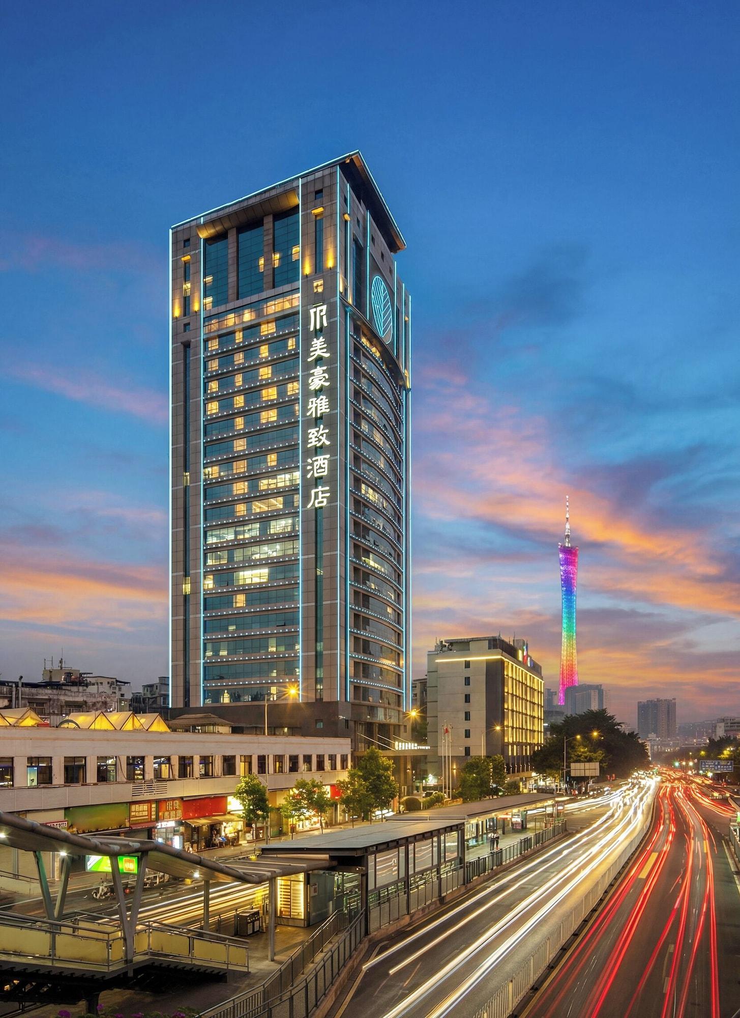Vista Exterior Elegant Hotel Guangzhou Pazhou Exhibition Center International Financial City