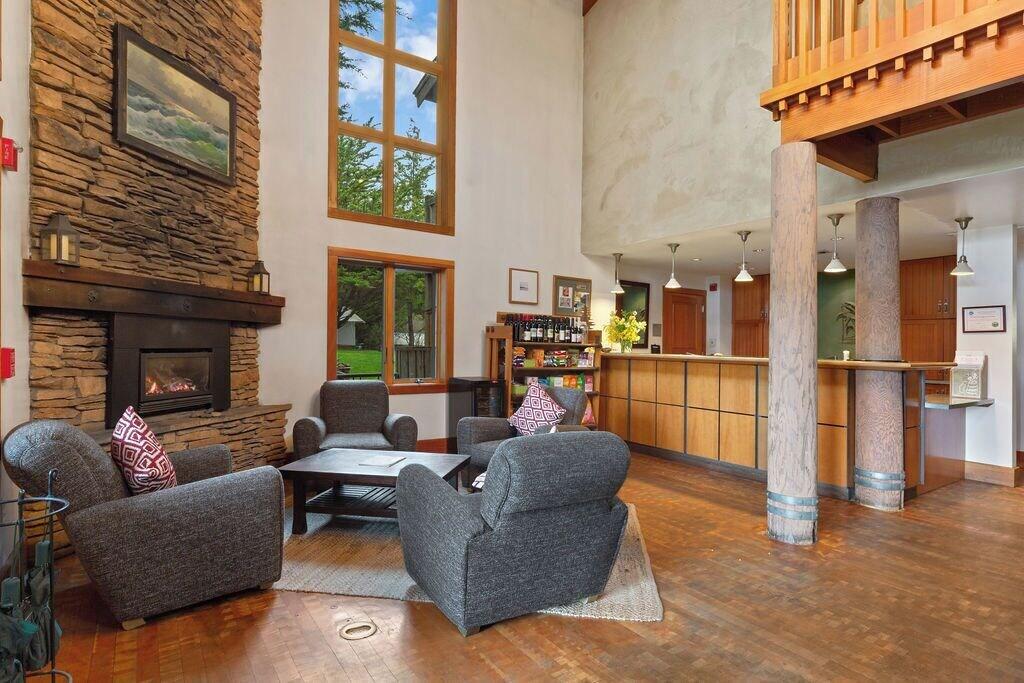 Vista Lobby Costanoa Lodge and Camp