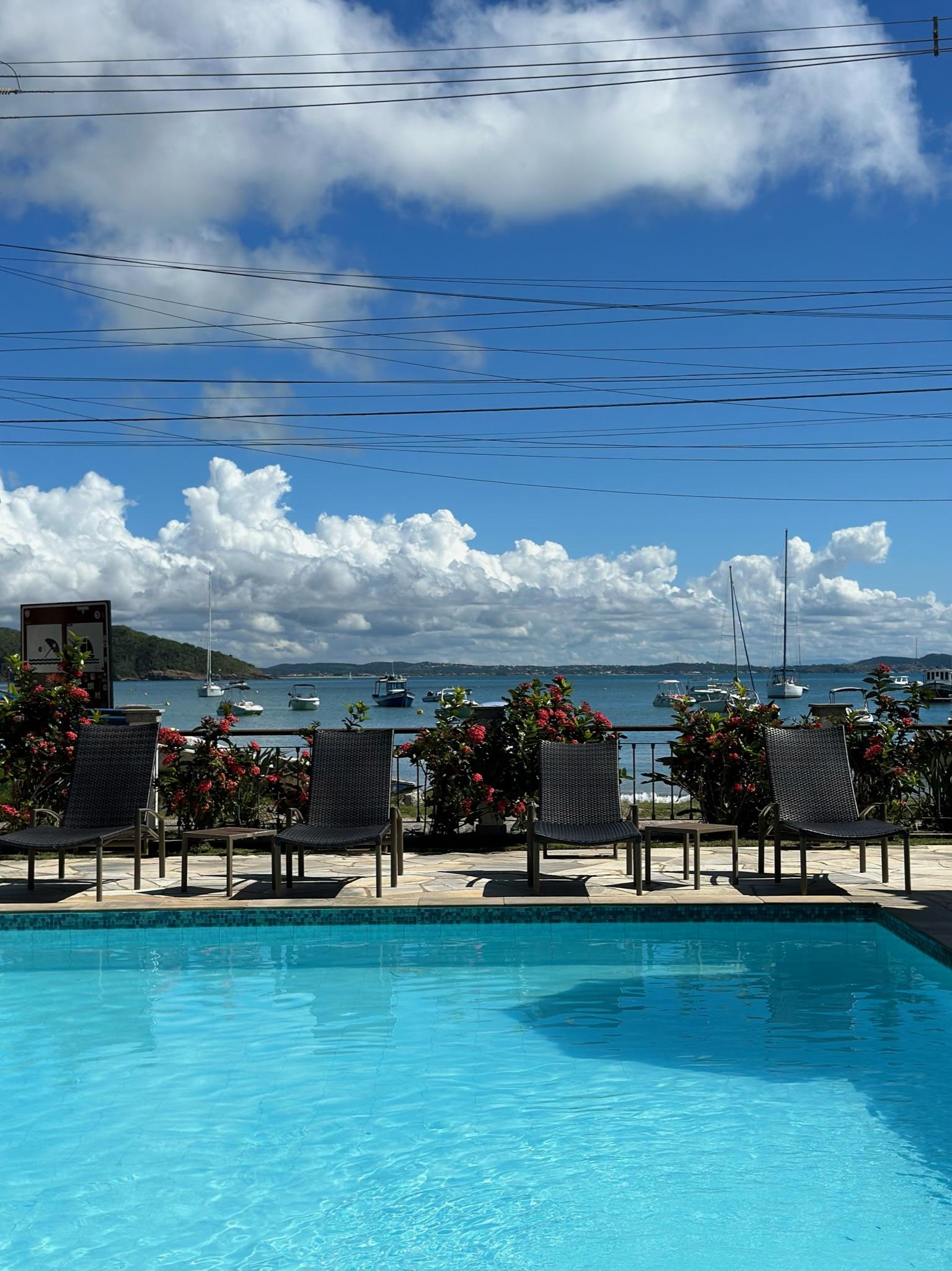 Vista Piscina Pousada Corsario Búzios
