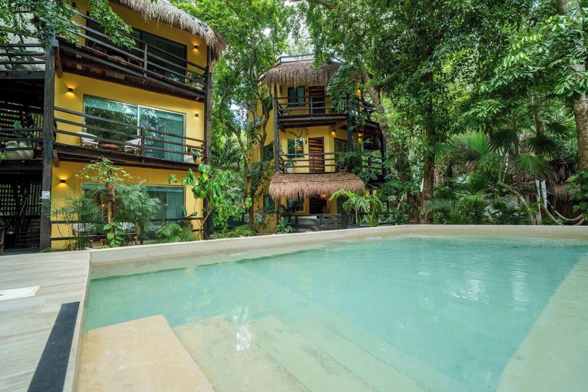 Vista Piscina Terasu Riviera Maya Hotel & Spa Luxury Edition, en Xcaret
