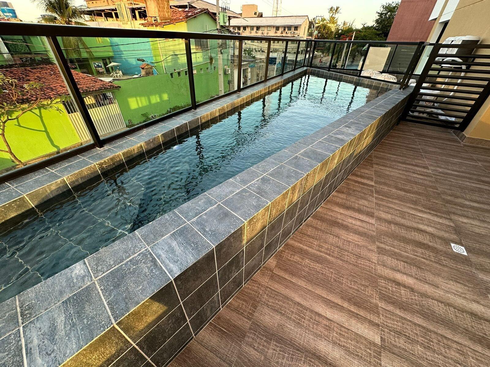 Vista Piscina Pousada Flor de Magnólia