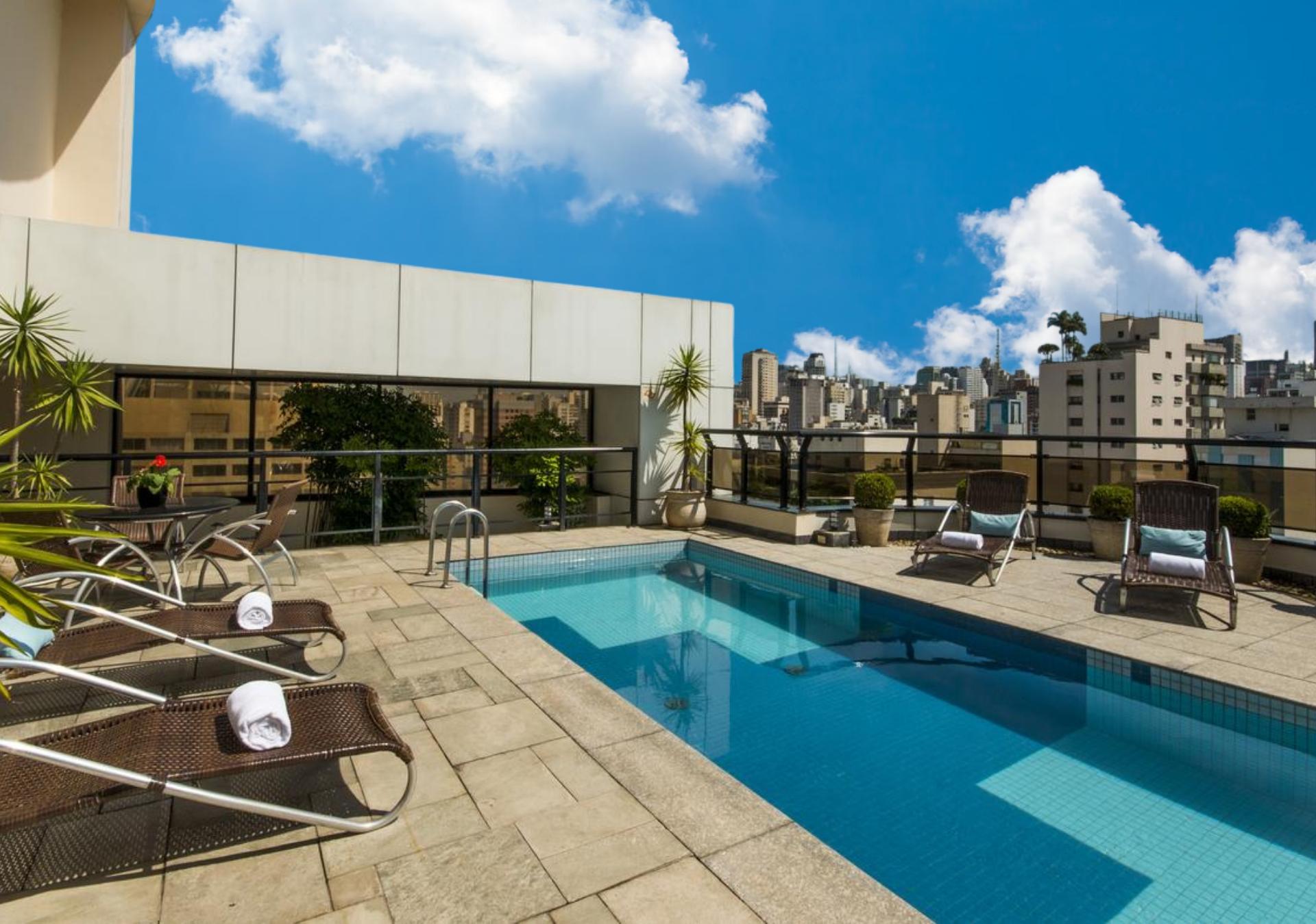 Vista Piscina Transamerica Executive Jardins