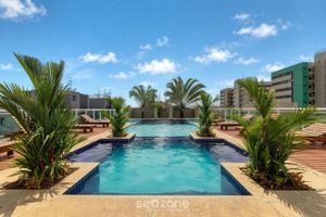 Renta temporal - Apto em Cond. c/ Piscina a 400m da Praia TAU0204