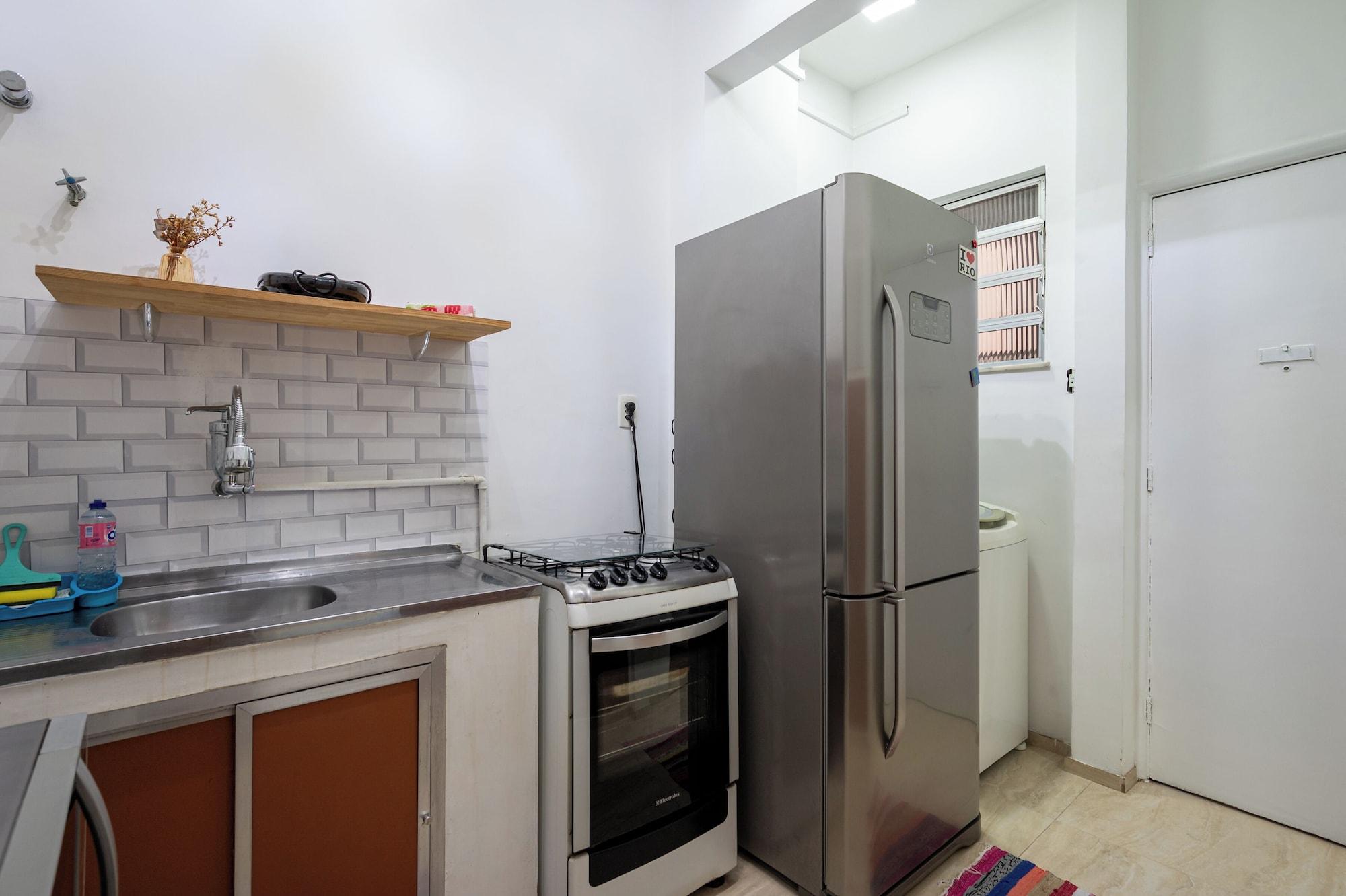 Equipamiento de Habitación Flamengo amplo vista livre e 1 min metro