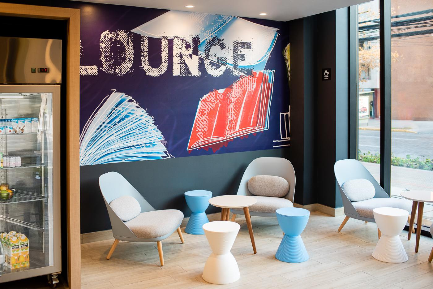 Vista Lobby Ibis Budget Santiago Providencia