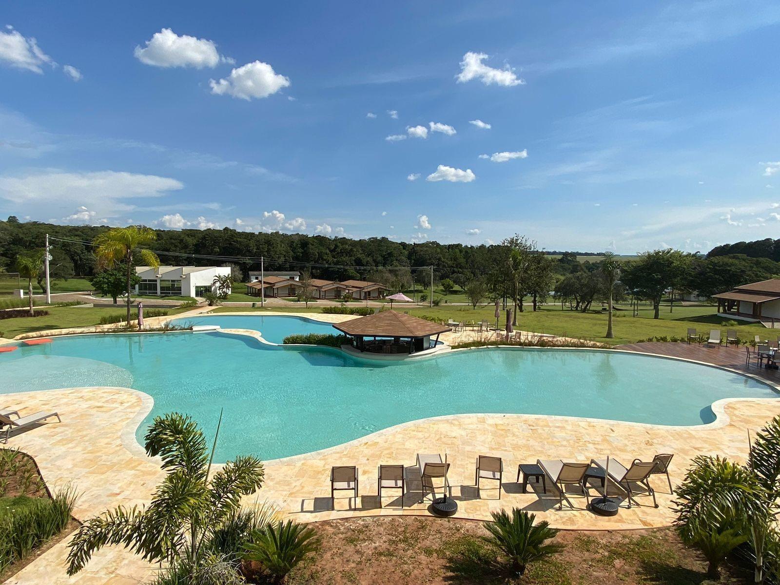 Vista Piscina Vale das Águas Fazenda Resort
