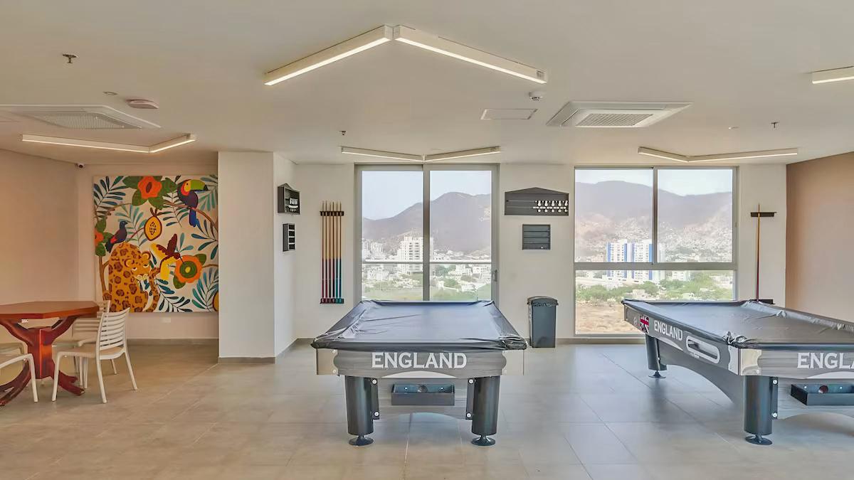 Salón de juegos Apart Suites Stay Playa Salguero - El Rodadero - Santa Marta
