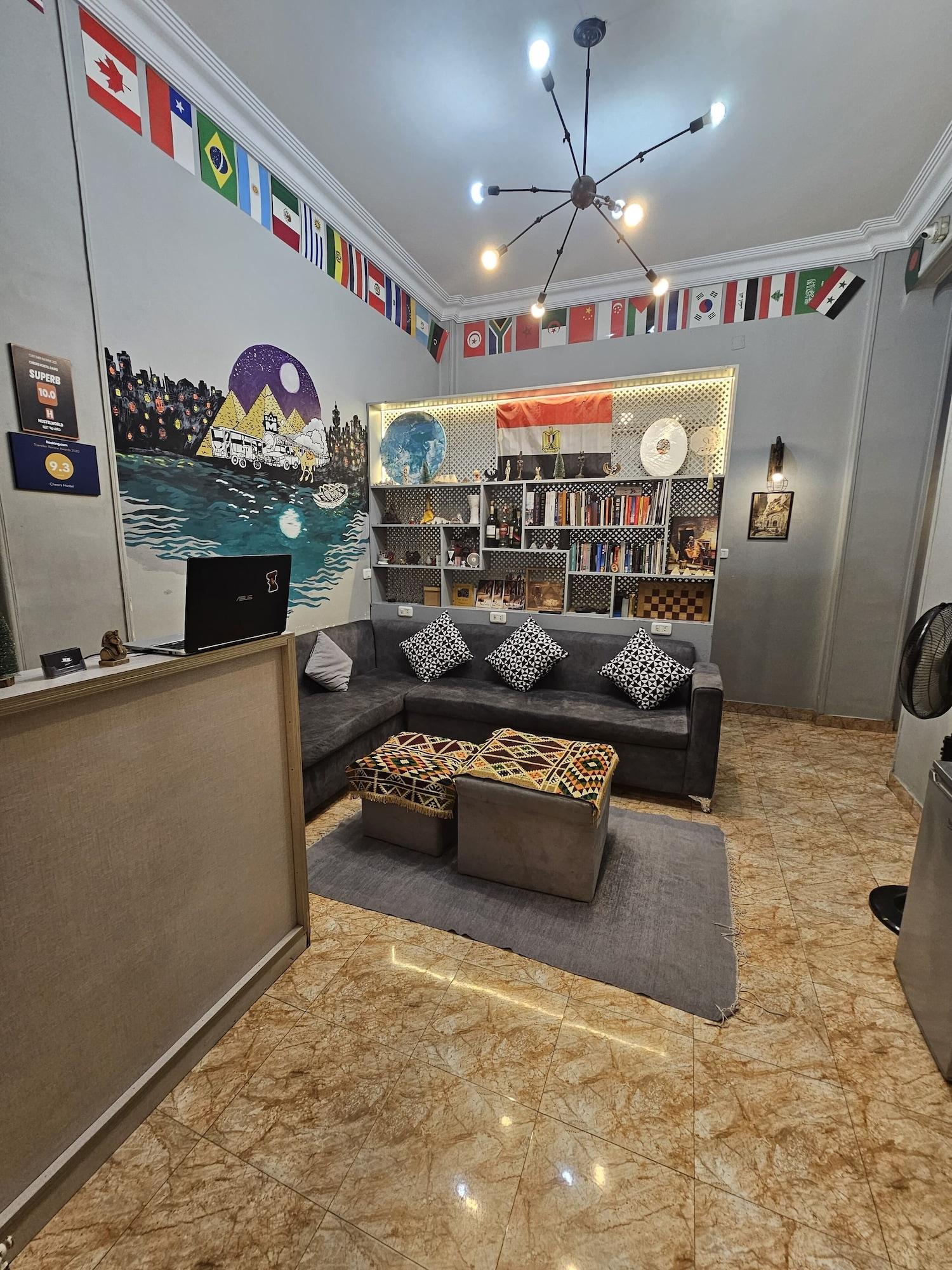 Vista Lobby Cheers Hostel Cairo