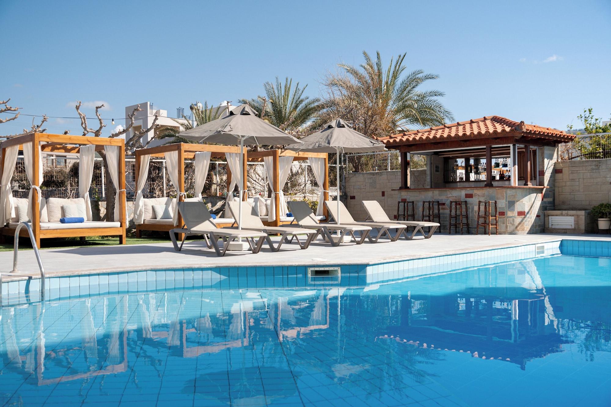 Vista Exterior Dimitra Hotel & Apartments by Omilos Hotels