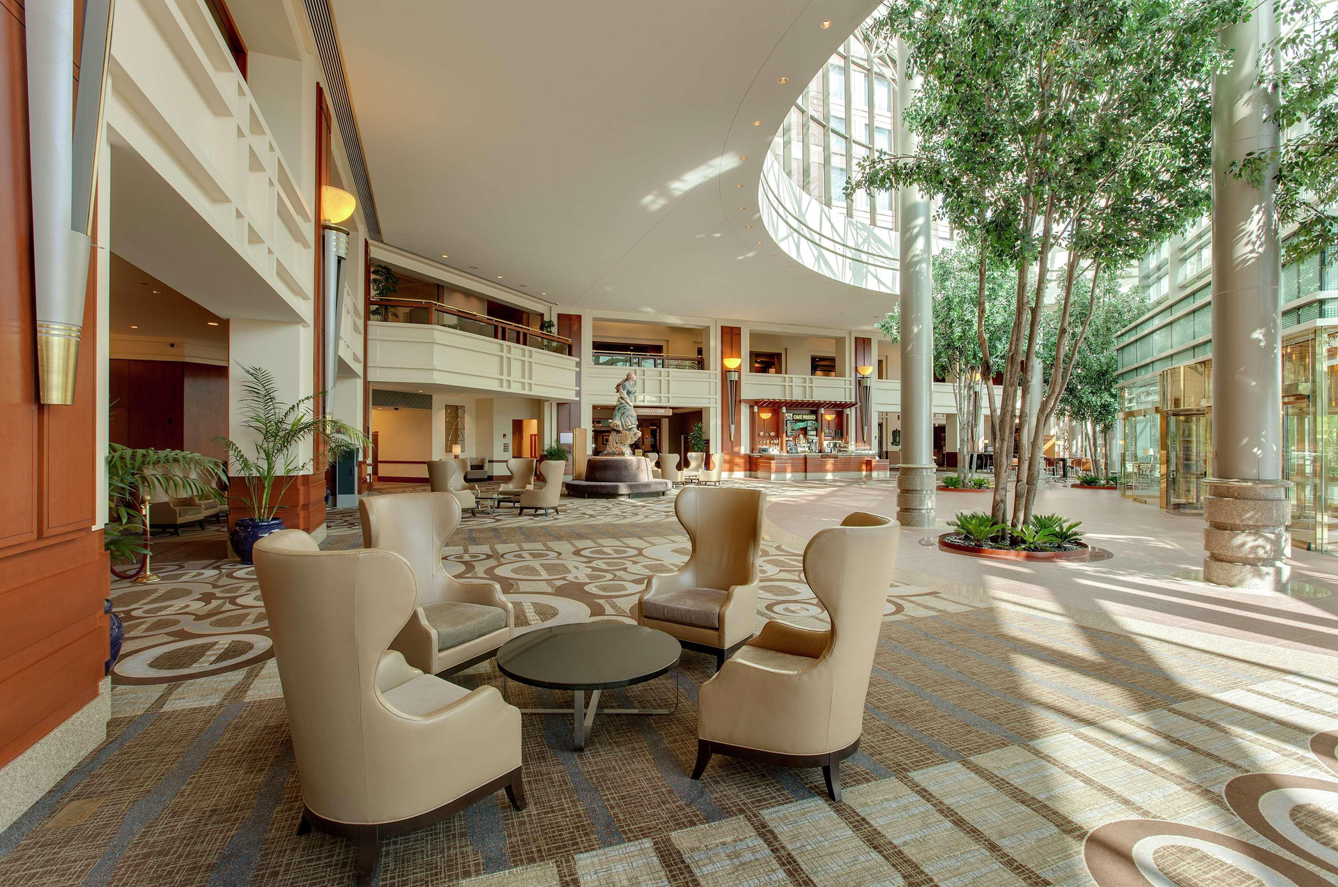 Vista Lobby Hilton Boston Logan Airport