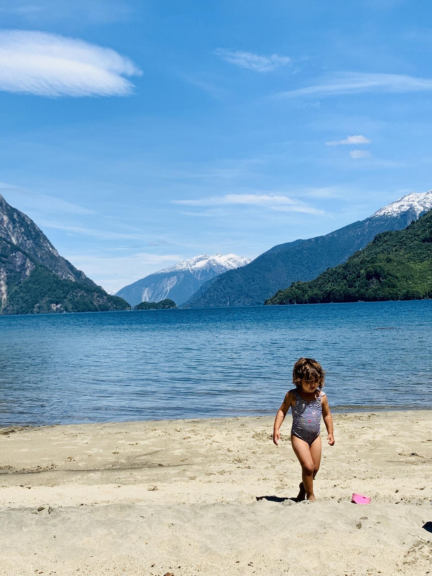 Playa Yelcho en la Patagonia