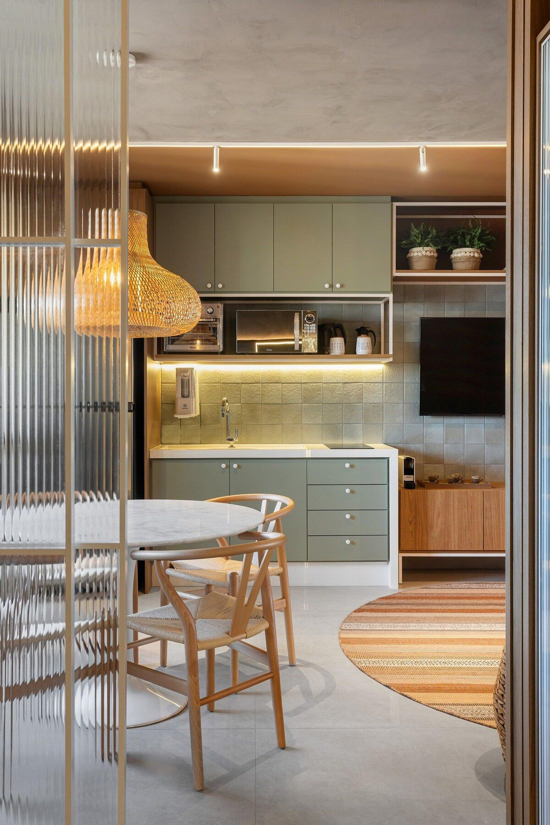 Área de desayuno Studio Bali, aconchego e luxo.