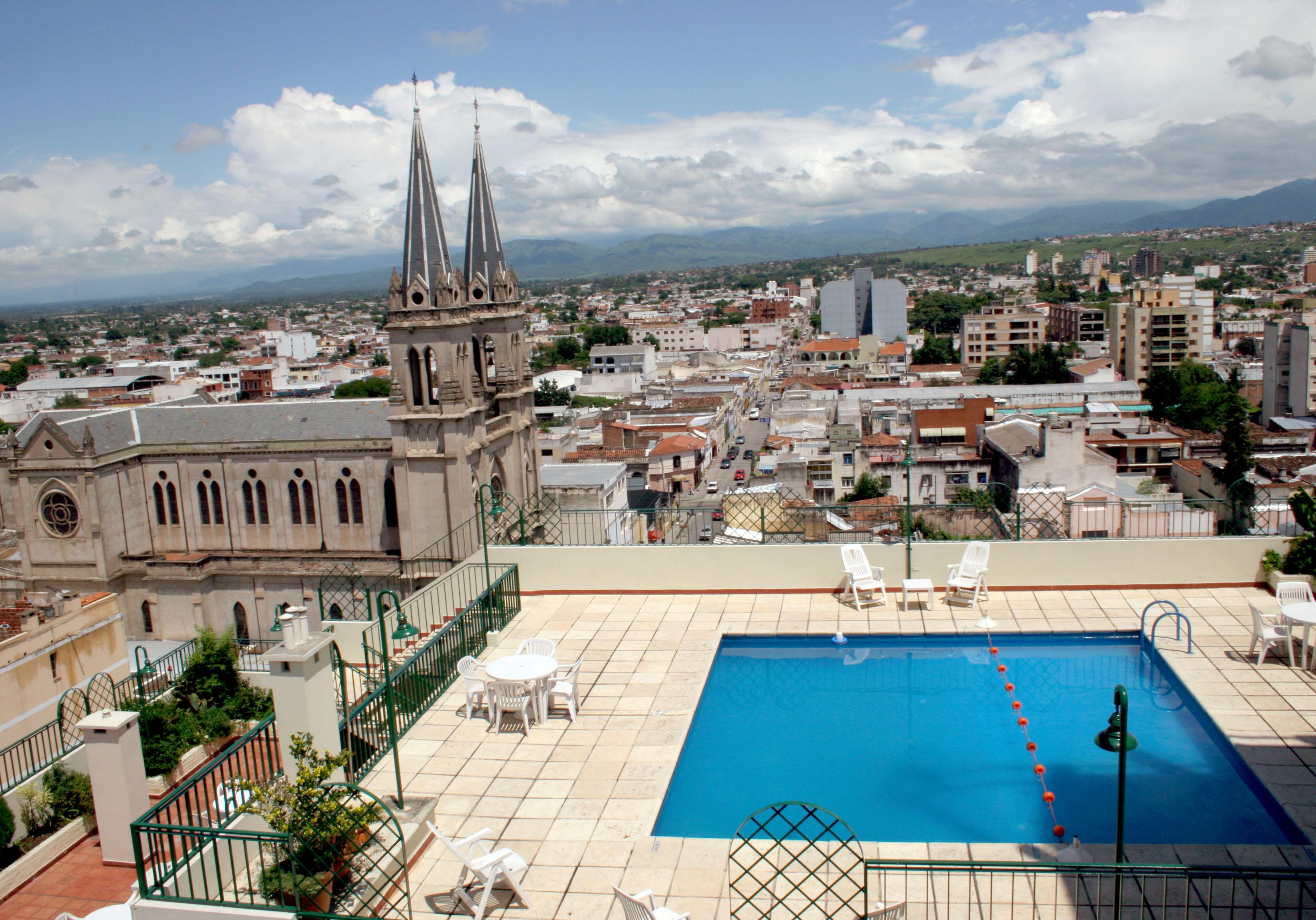 Vista Piscina Provincial Plaza Hotel Salta