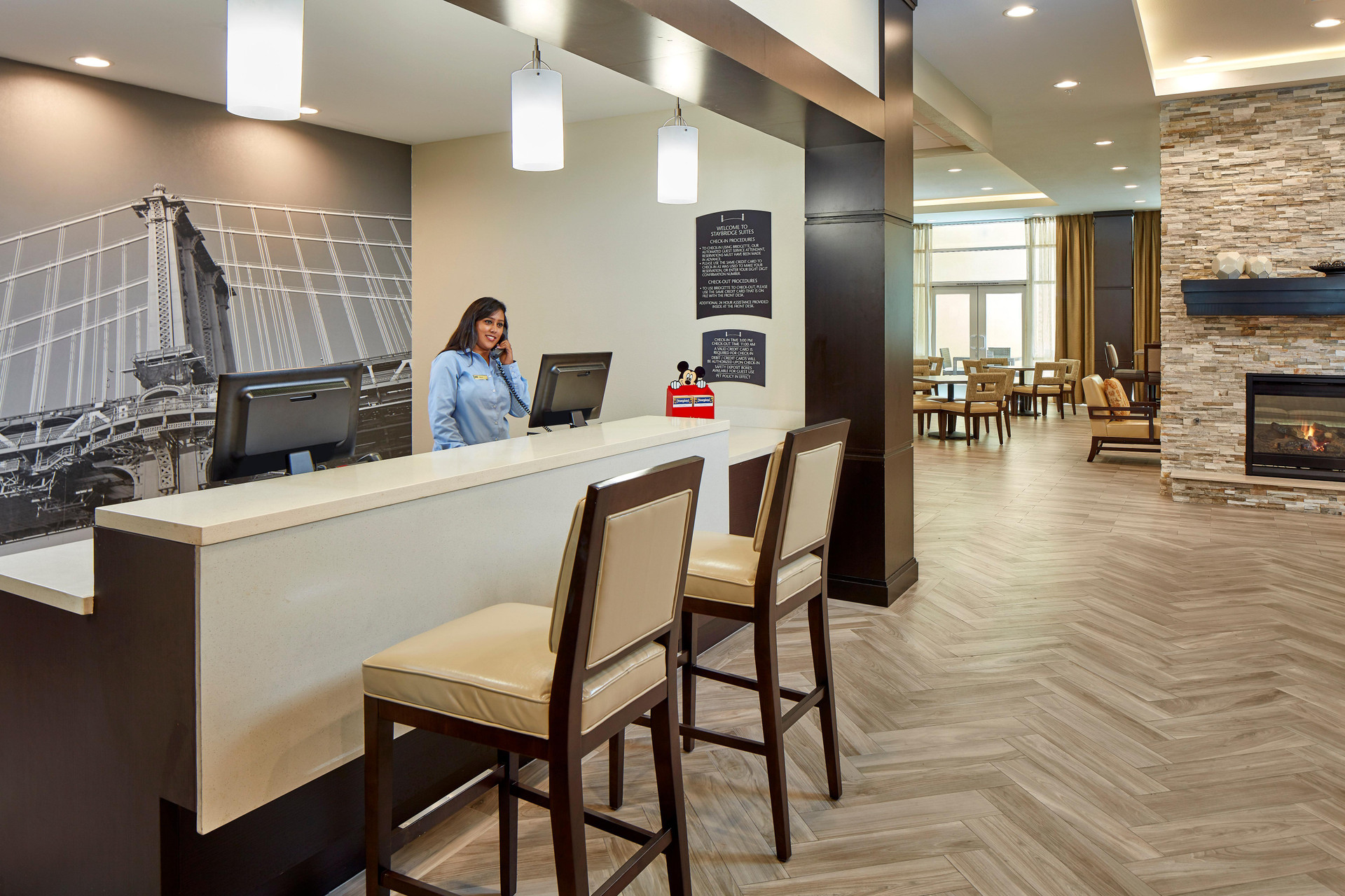 Vista Lobby Staybridge Suites Anaheim At The Park by IHG