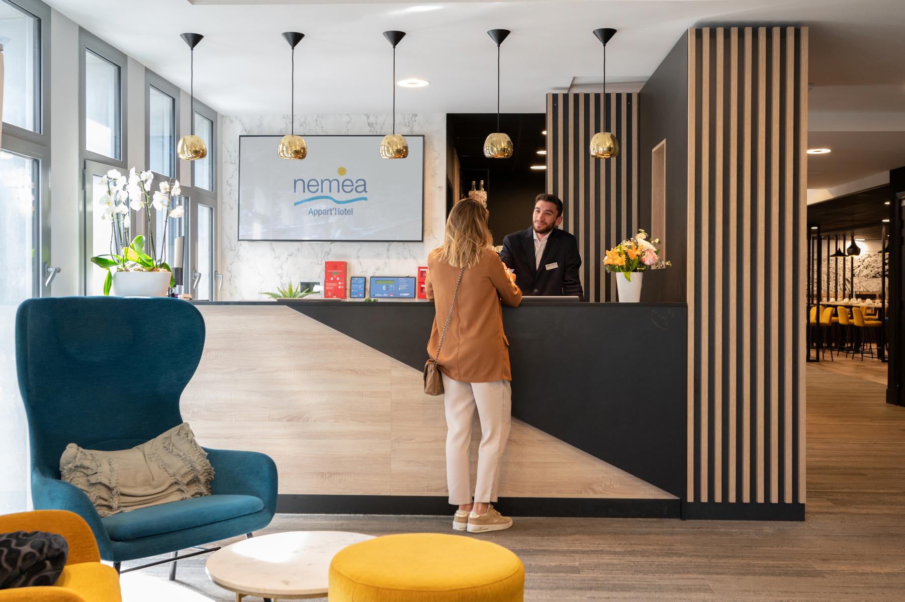 Vista Lobby Nemea Appart`Hotel Riviera Nice Aeroport