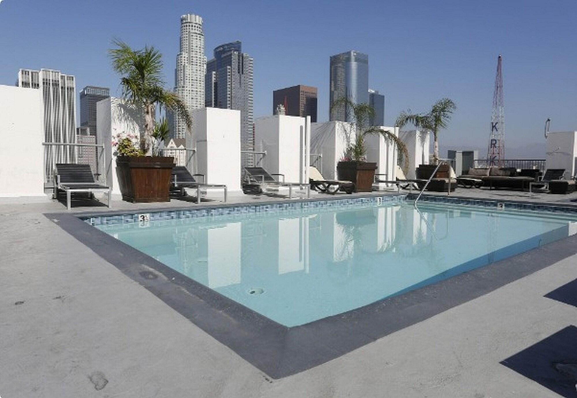 Pool view Historic Lofts and Homes in DTLA