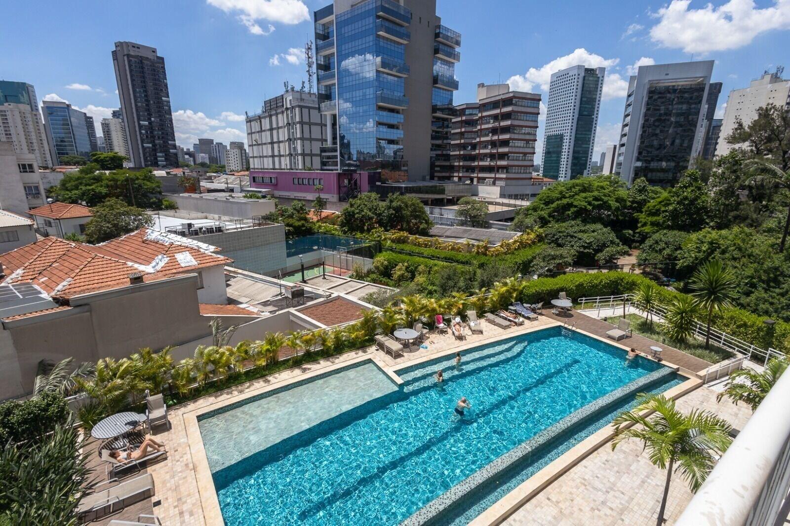 Vista Piscina Thera Faria Lima 2 Quartos Pinheiros São Paulo