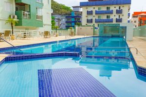 Alquiler Vacacional - Apt Praia Grande (250m) - Condominio Jequitibá PISCINA CLIMATIZADA SALA DE JUEGOS