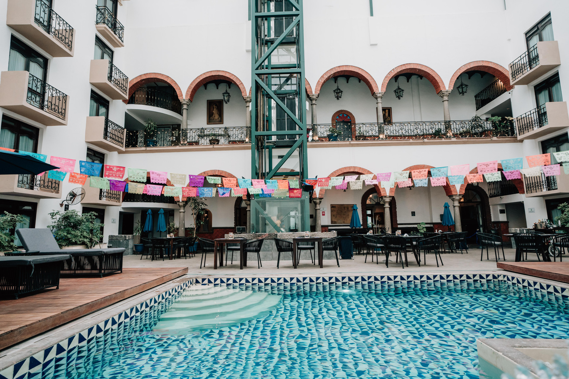 Vista Piscina Best Western Hotel San Pedro Puebla