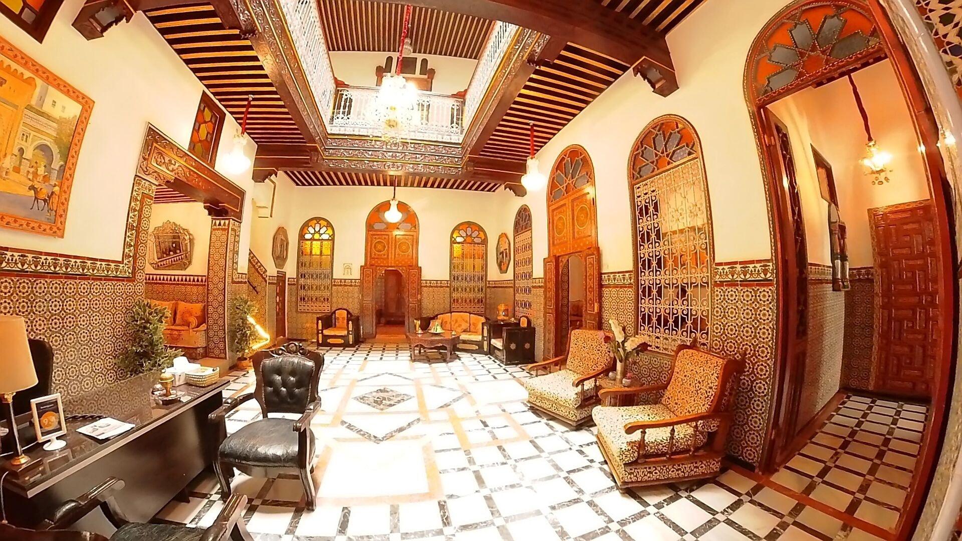 Vista Lobby Riad las Mil y una Noches Tetuán