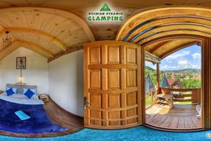 Alquiler Vacacional - Blue bungalow Bosnian pyramid glamping