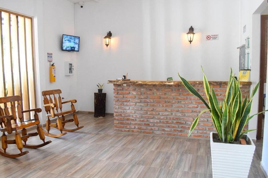 Vista Lobby Hotel Palmas del Rio Mompox