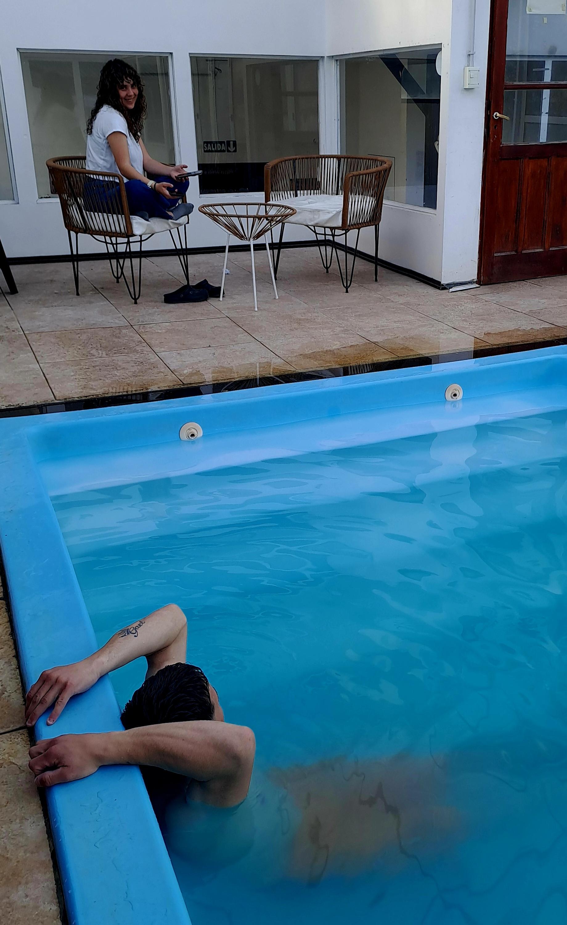 Vista Piscina Nina Hostel