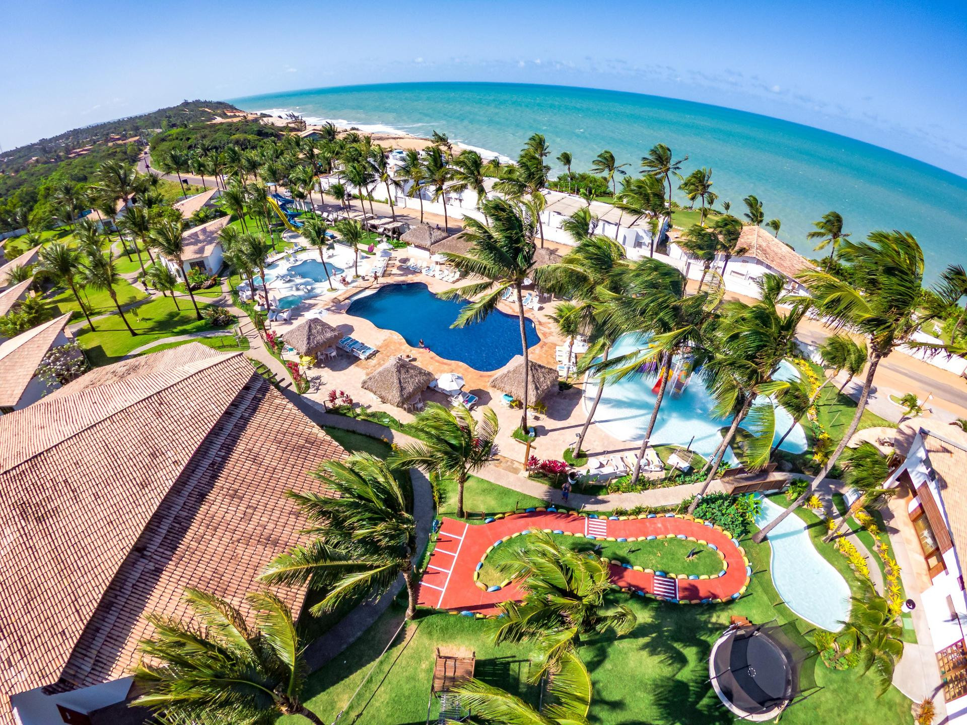 Vista da piscina Acquapipa Resort