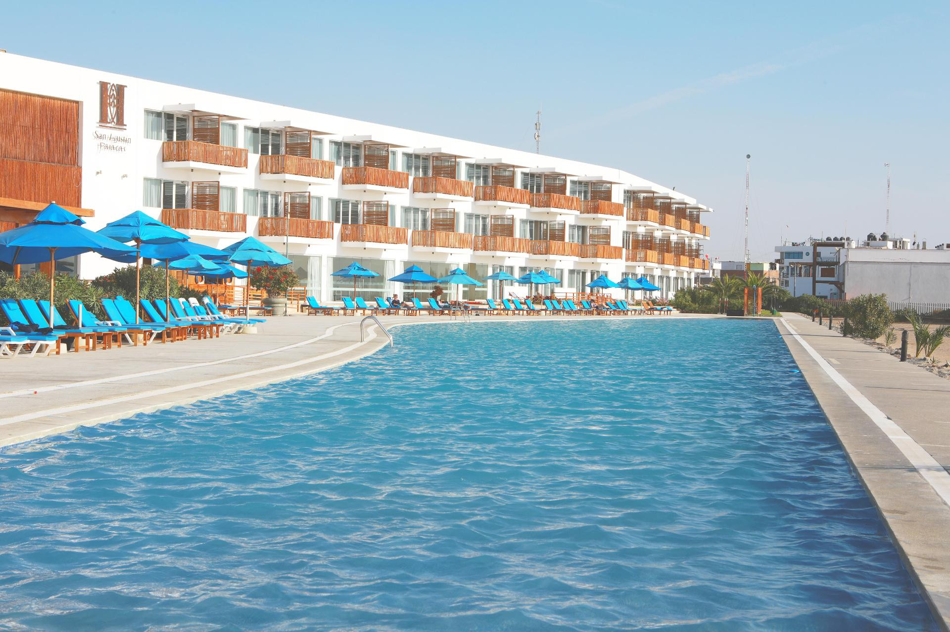 Vista Piscina San Agustin Paracas