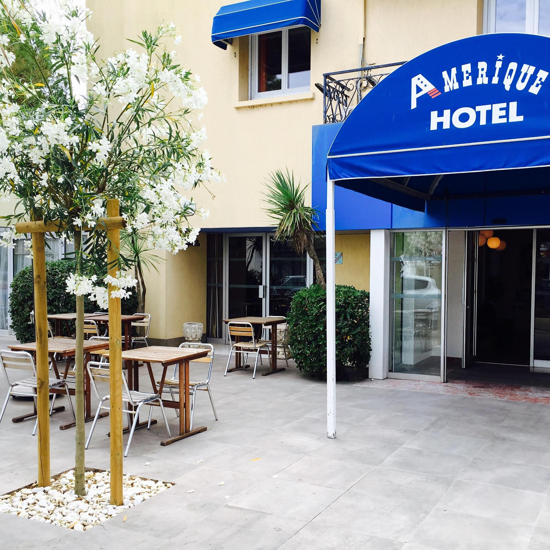 Vista Exterior Amerique Hotel Palavas Plage 