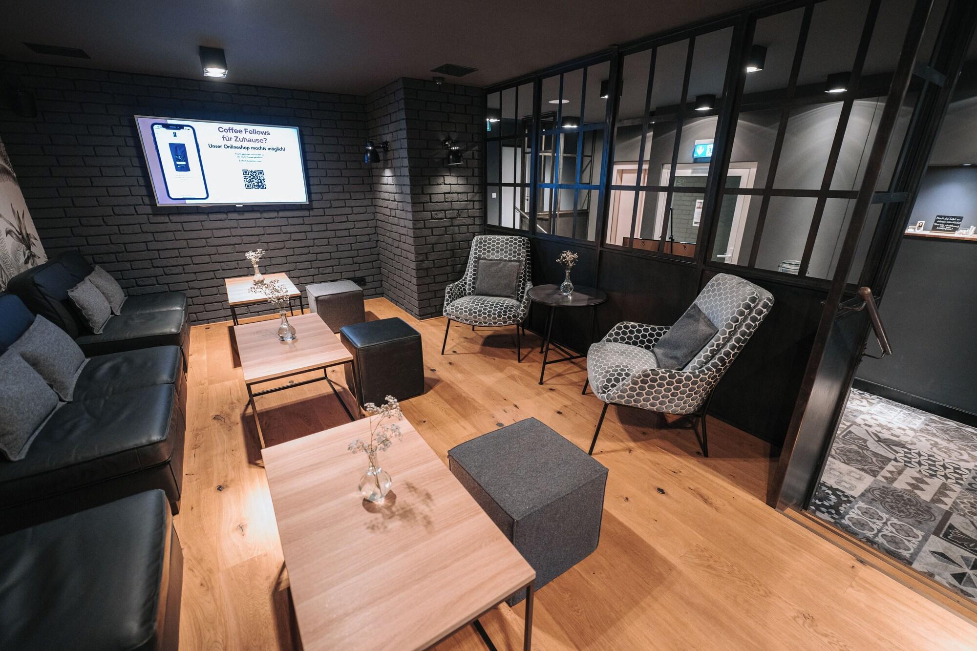 Vista Lobby Coffee Fellows Hotel Puchheim