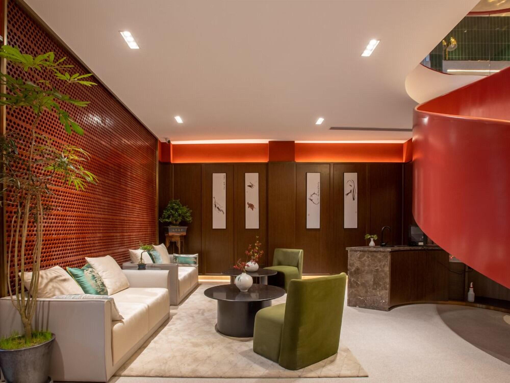 Vista Lobby Yunju Hotel Beijing Yonghe Palace Guijie Siheyuan