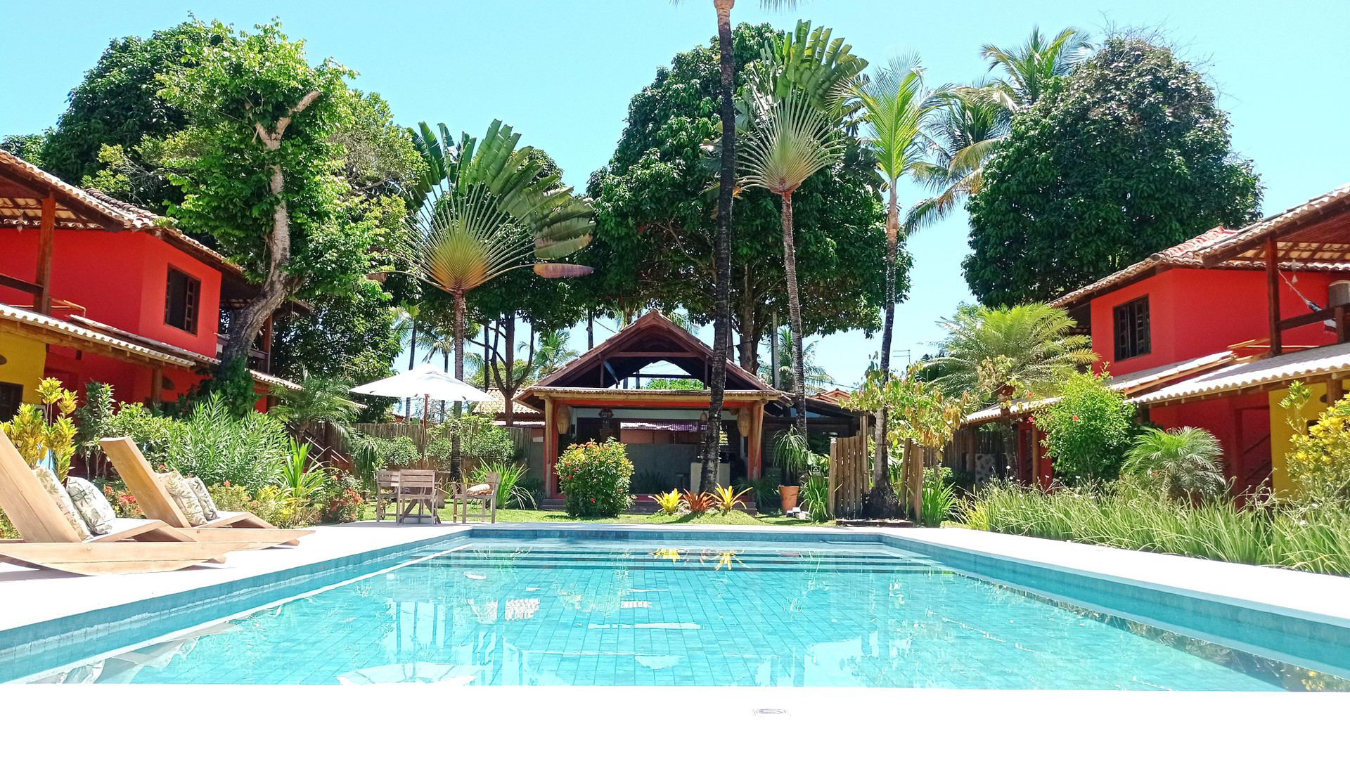 Vista Piscina Pousada Machê