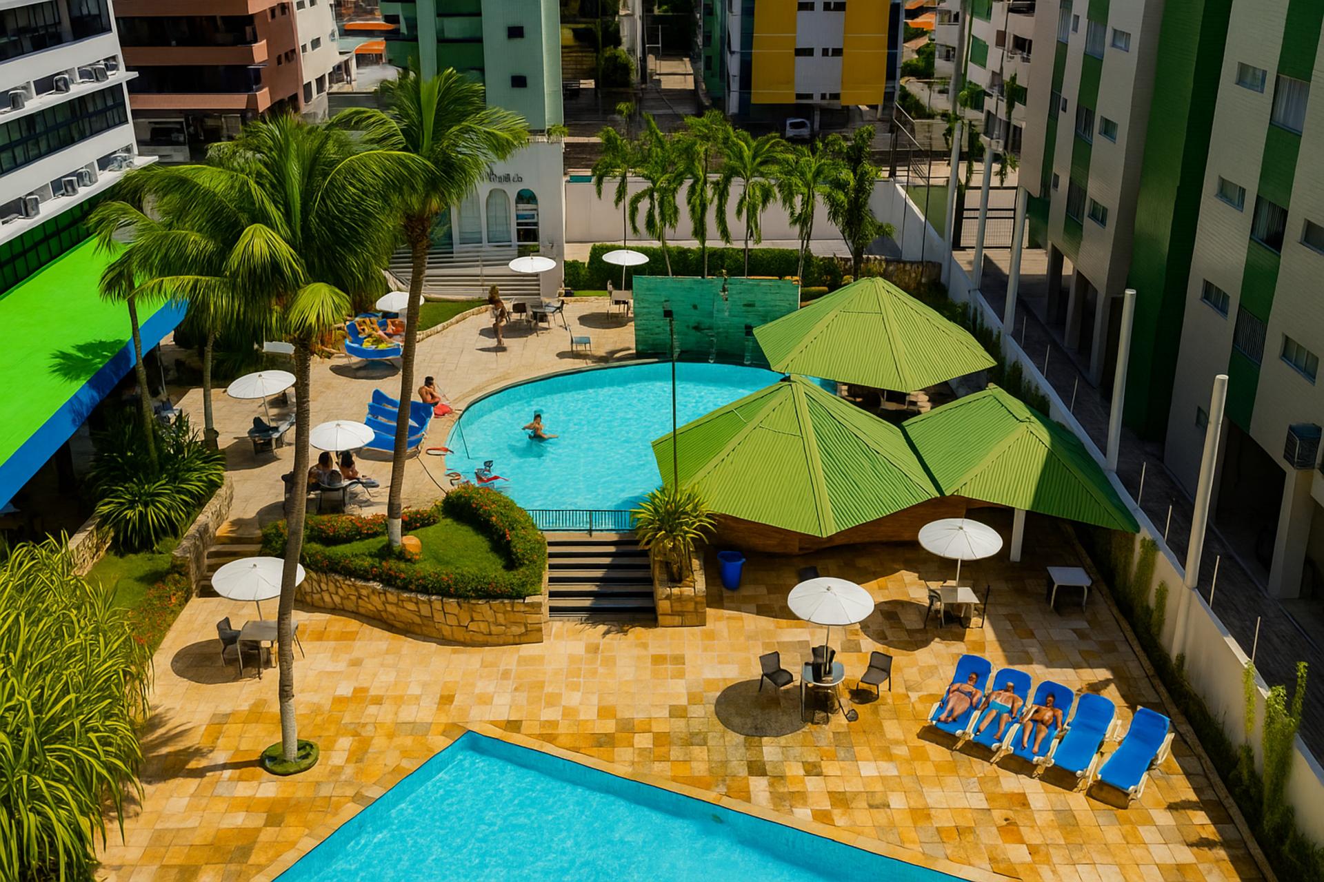 Vista Piscina El Aram Beach e Convention