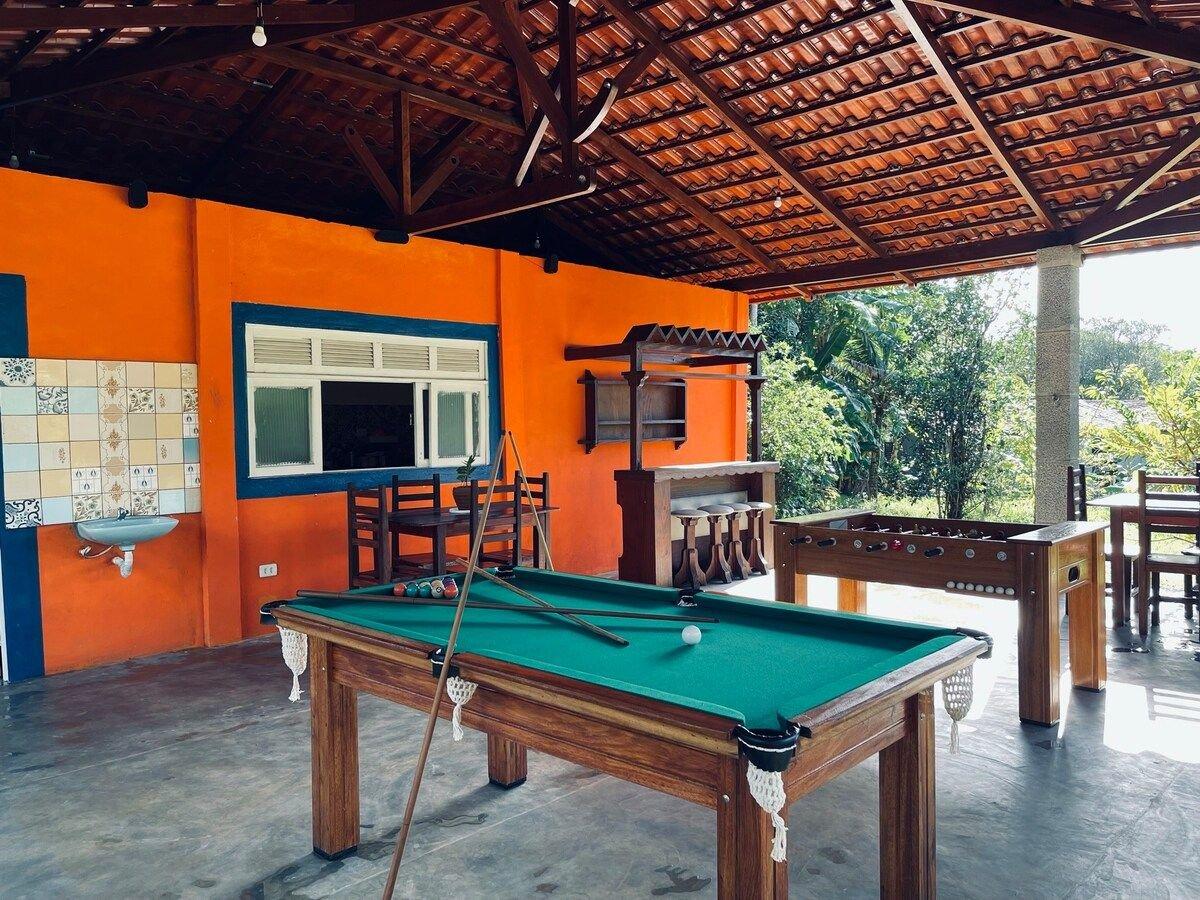 Instalaciones Recreativas Muito verde, Conforto e Lazer! A 20 min das Praias