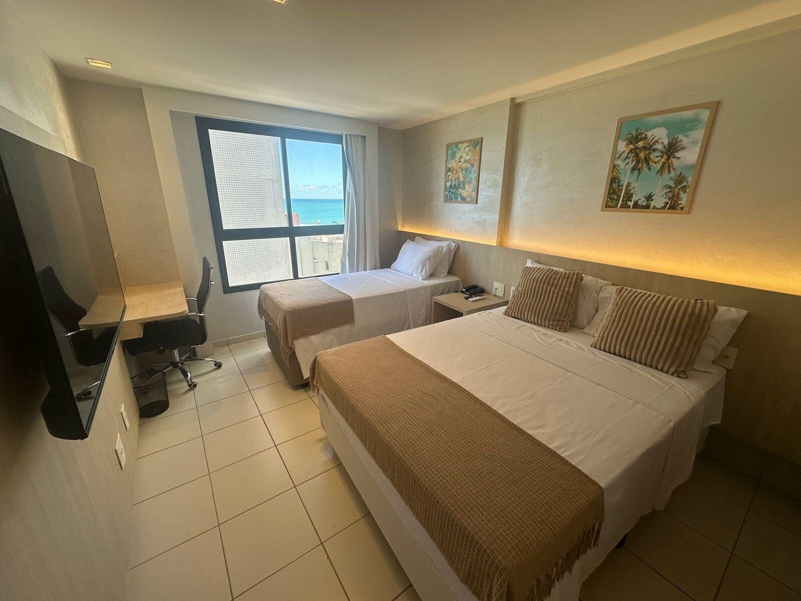 Habitación Flat em Ponta Negra com vista para o mar