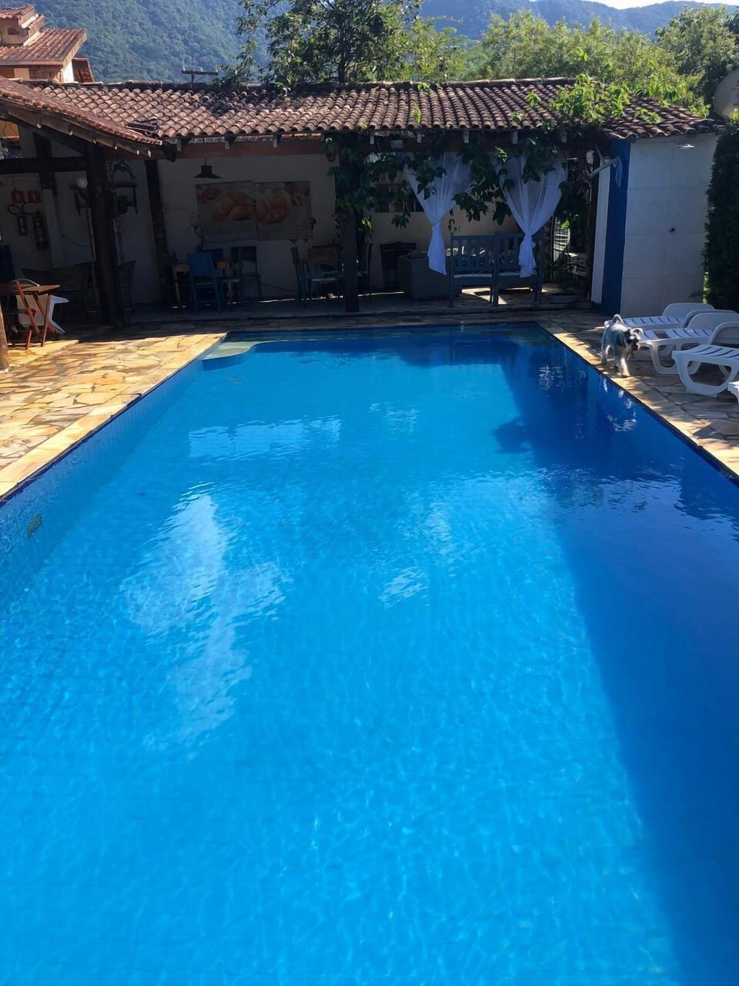 Vista Piscina Pousada Mandala Maresias